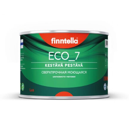 FINNTELLA ECO_7 — моющаяся матовая краска для детских и медицинских учреждений изб. 1