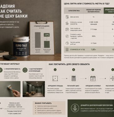 Стоимость владения покрытием: как считать метр в год, а не цену банки
