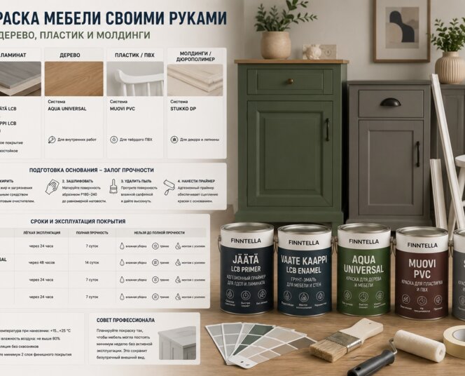Покраска мебели своими руками: ЛДСП, дерево, пластик и молдинги