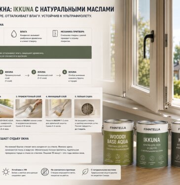 Краска для деревянных окон: не слипается и держит ультрафиолет