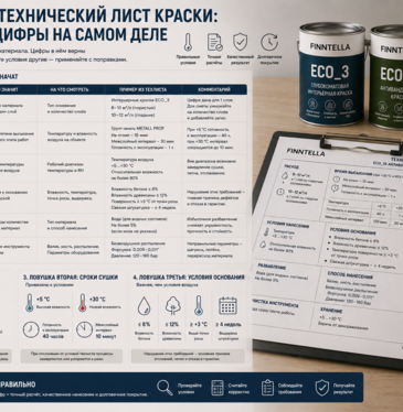 Как читать технический лист краски: что значат цифры на самом деле