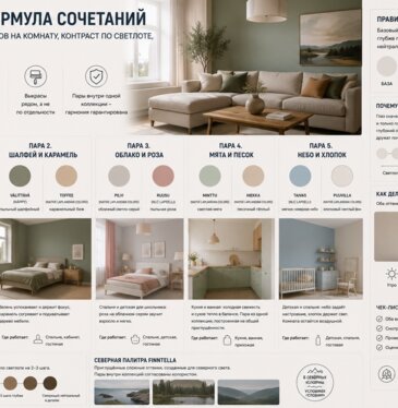 Сочетания цветов в интерьере: пять пар северной палитры