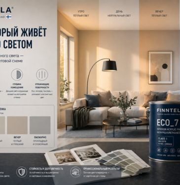 Цветовые схемы под естественный свет — как выбрать краску правильно