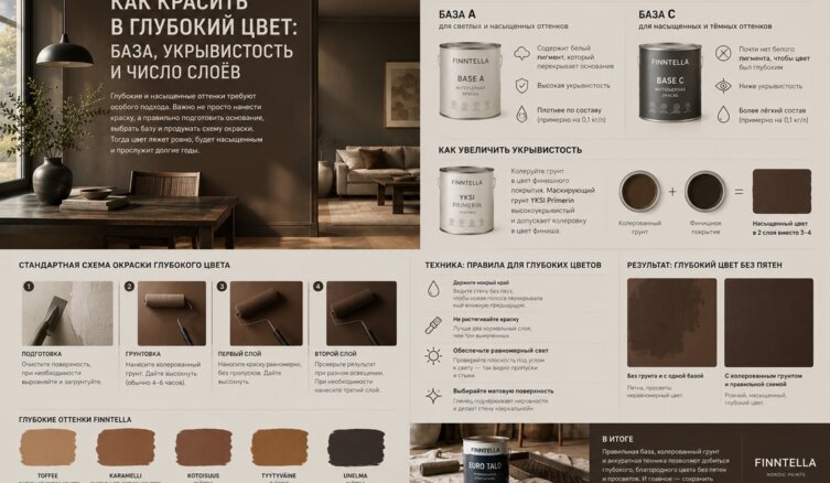 Как красить в глубокий цвет: база, укрывистость и число слоёв