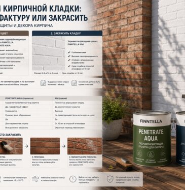 Краска для кирпичной кладки: сохранить фактуру или закрасить