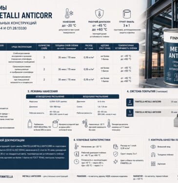 Система защиты стали METALLI ANTICORR: спецификация для проекта