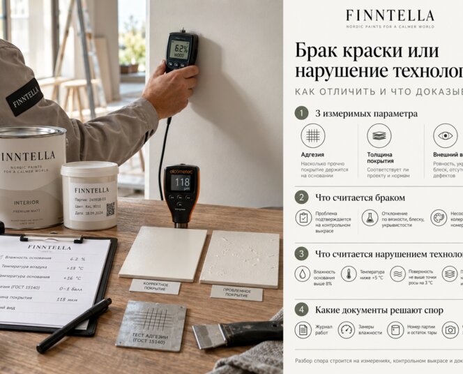Брак краски или нарушение технологии: как отличить и что доказывать