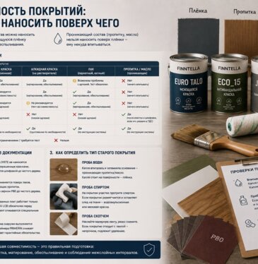 Совместимость покрытий: что можно наносить поверх чего
