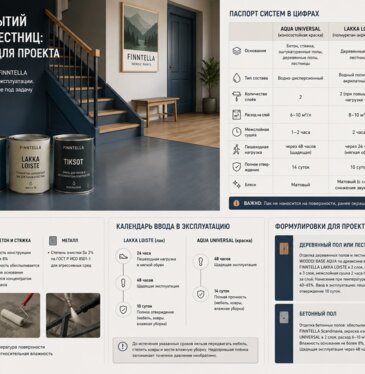 Система покрытий для полов и лестниц: спецификация для проекта