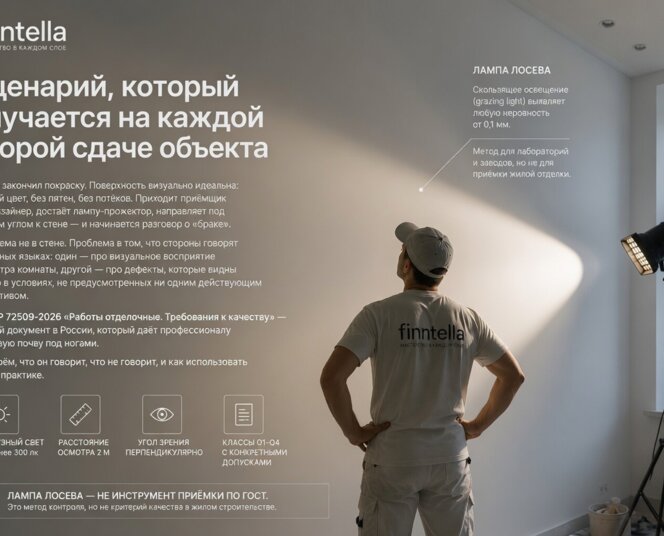 Стены под лампу Лосева: ГОСТ Р 72509-2026 и реальные нормы приёмки