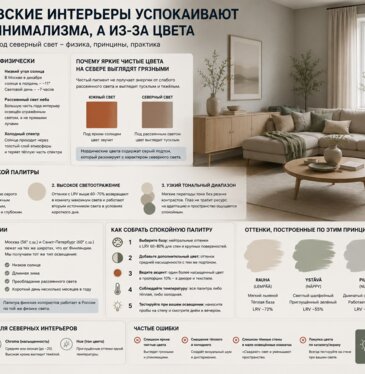 Северный свет и цвет: почему скандинавские палитры успокаивают