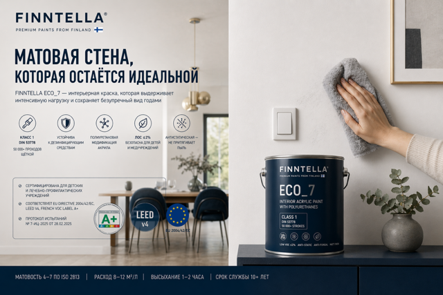Финская моющаяся матовая краска для стен: как выбрать правильно