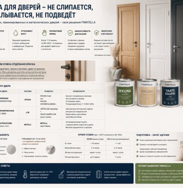 Краска для межкомнатных дверей: не слипается и без запаха