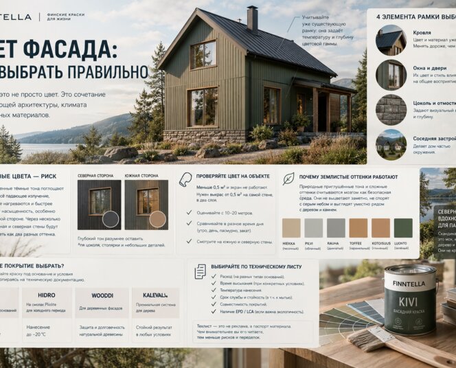 Как выбрать цвет фасада дома: рамка выбора, нагрев и выцветание
