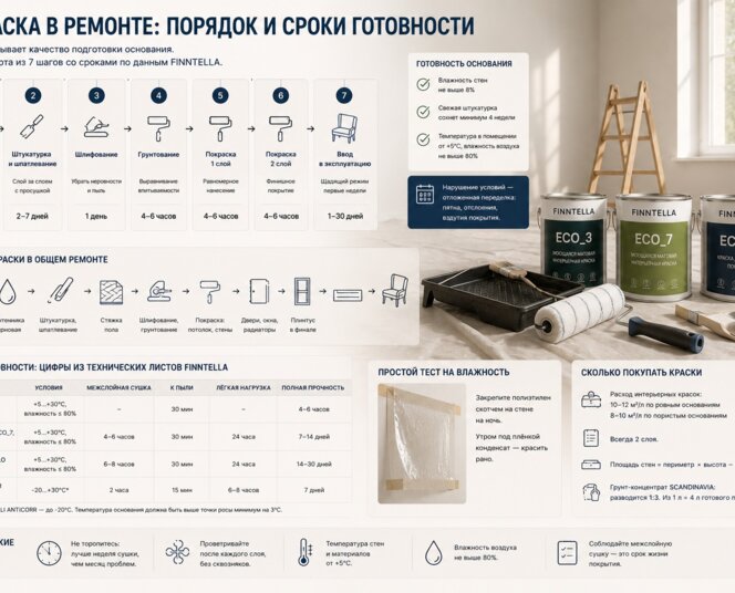 С чего начать покраску в ремонте: порядок и сроки готовности
