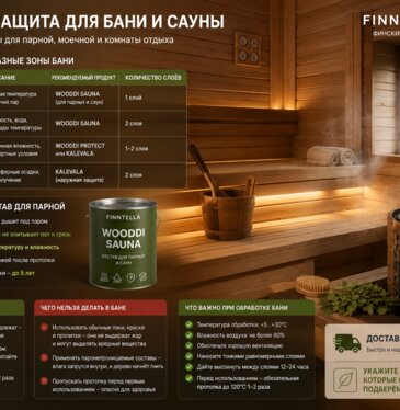 Краска для бани и сауны — термостойкая, для парной и дерева