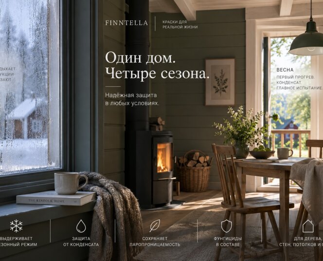 Краска для неотапливаемого дачного дома: конденсат и сезонный режим