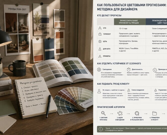 Как пользоваться цветовыми прогнозами: методика для дизайнера