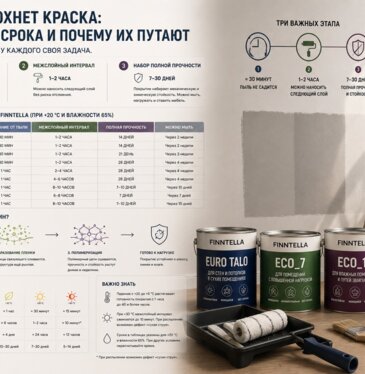 Сколько сохнет краска: три разных срока и почему их путают