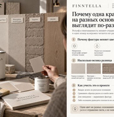 Почему одна краска на разных основаниях выглядит по-разному