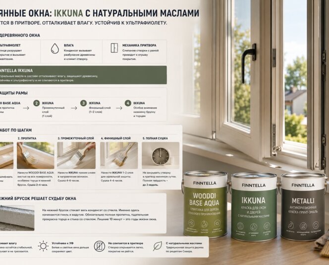 Краска для деревянных окон: не слипается и держит ультрафиолет