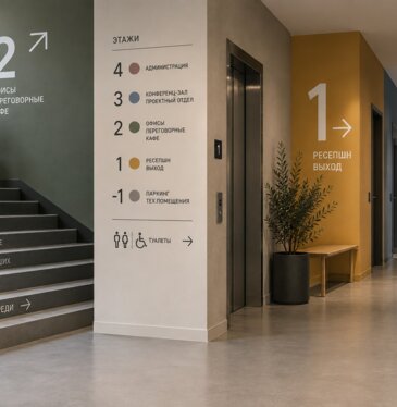 Цветовая навигация в здании: как строить wayfinding через цвет