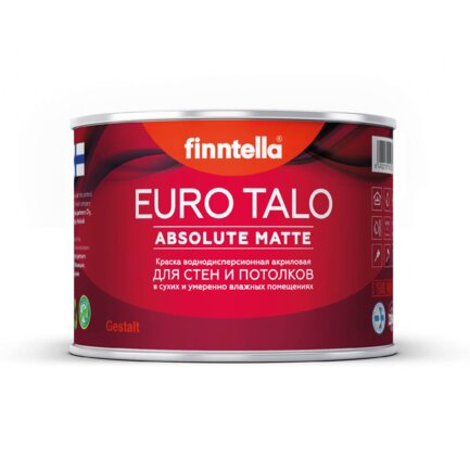 FINNTELLA EURO TALO — матовая моющаяся краска для квартир, офисов , торговых залов изб. 1
