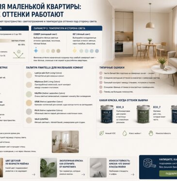 Цвет стен для маленькой квартиры: как светлые оттенки работают