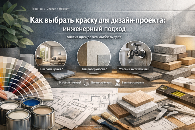 Как выбрать краску для дизайн-проекта: инженерный подход