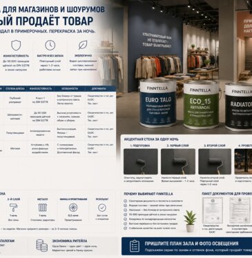 Краска для магазина и шоурума: стены, которые продают товар